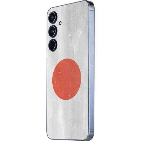 Japanese Flag Distressed Galaxy A35 5G Skin